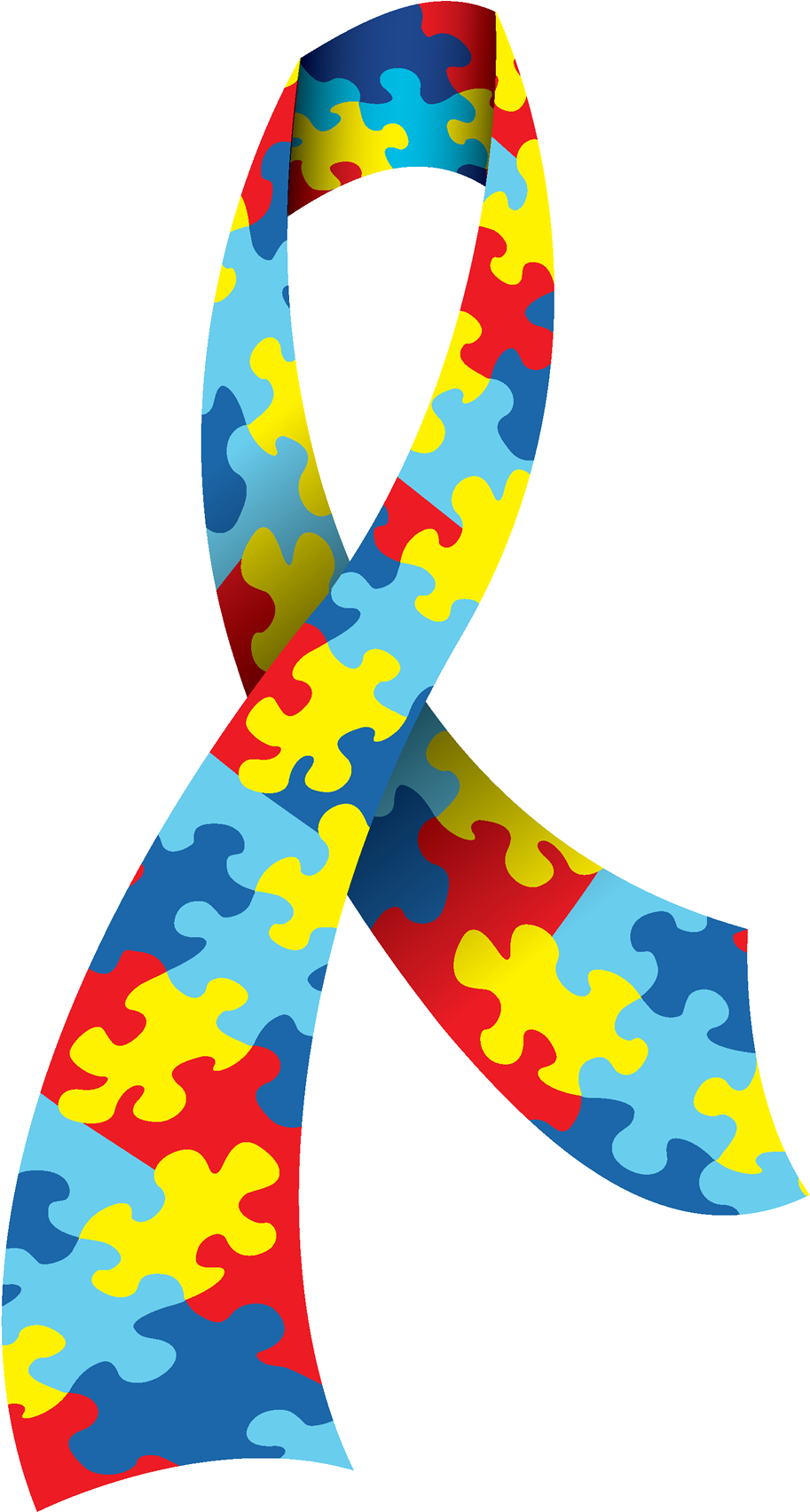 Autism Awareness Ribbon Vector (1500x1941)