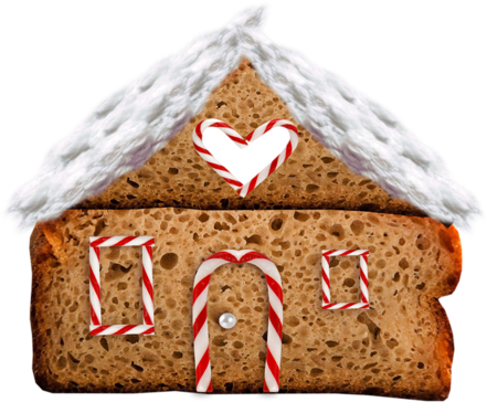 Christmas Cakes Gingerbread House - Gingerbread (500x485)