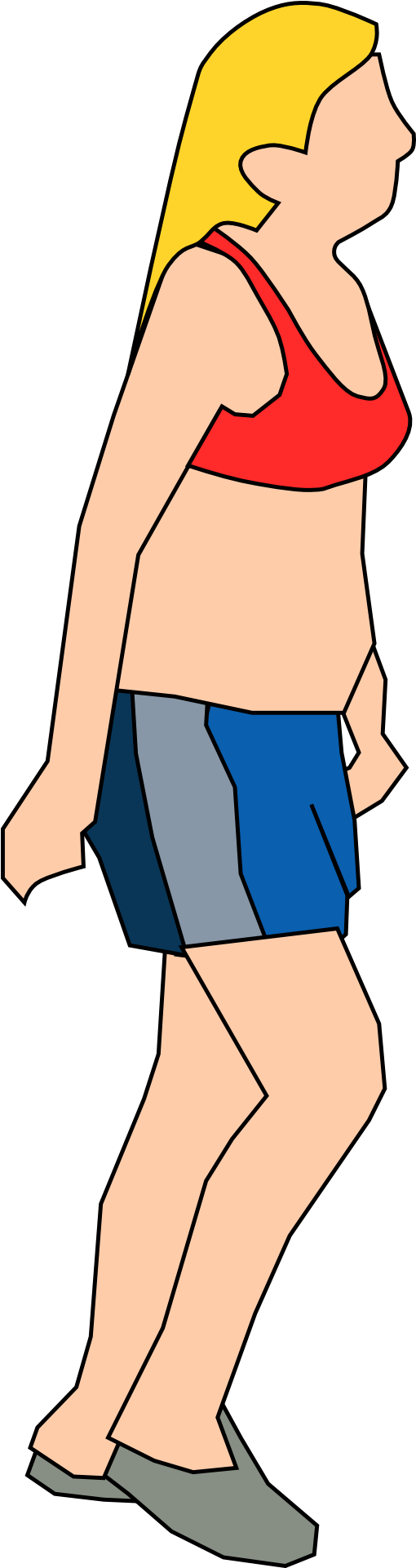 Walking Human Body Clip Art - Walking Human Body Clip Art (960x1920)