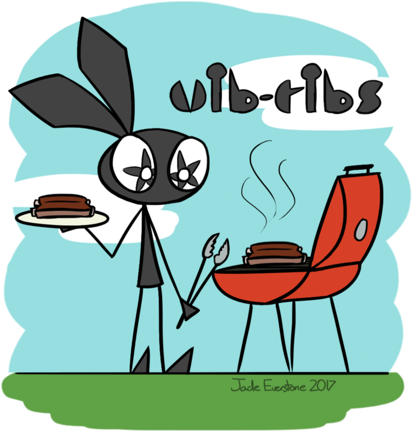 Vib Ribs By Jade Everstone - Vib Ribs By Jade Everstone (885x903)