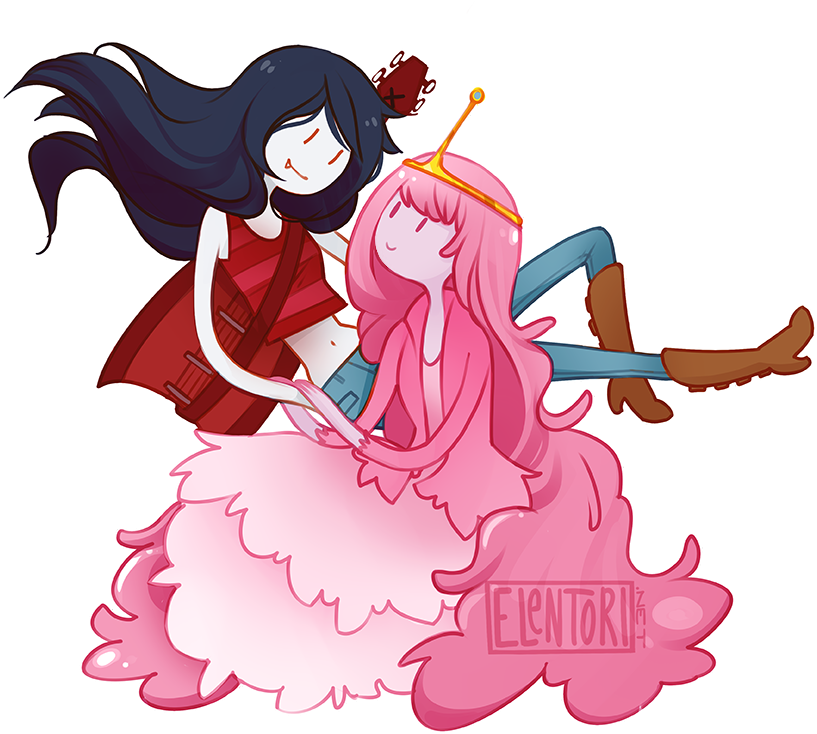 Adventure Time Princessesprincess Bubblegumdrawing - Bubbline Chiffontop (840x778)