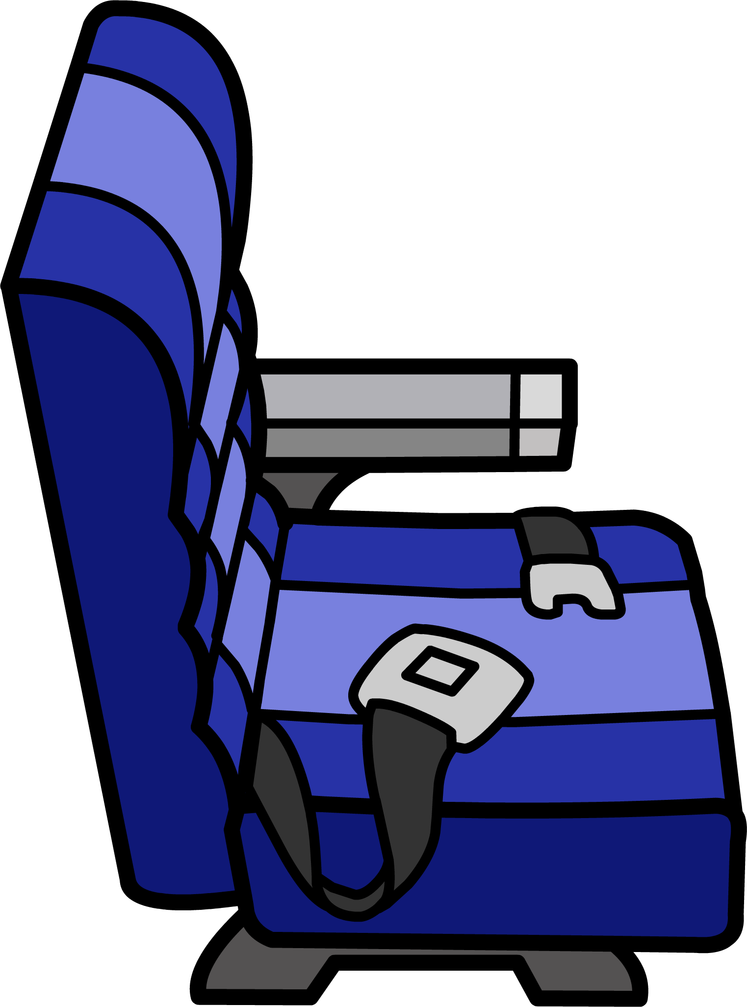 Airplane Seats Clipart - Airplane Seat Club Penguin (1523x2052)