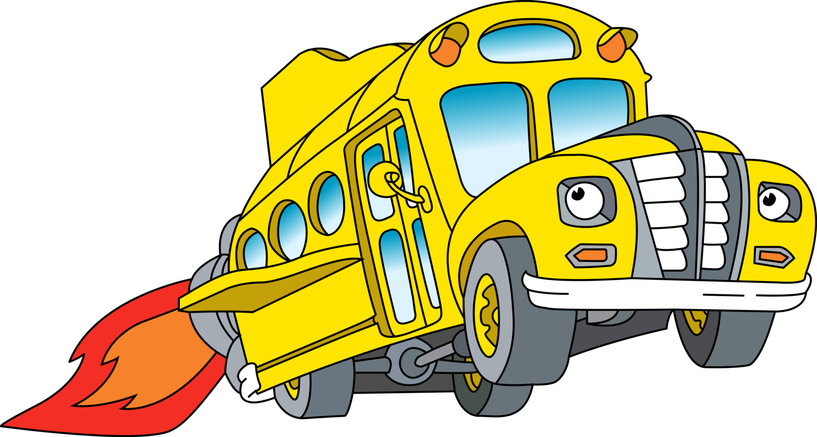 The Magic School Bus - Magic School Bus Clipart (1600x855)