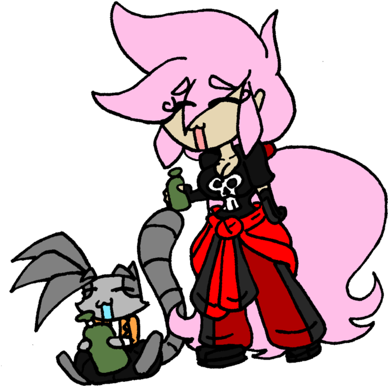 Chibah Bubblegum And Bozzkat By Da-fuze - Fuze (911x878)