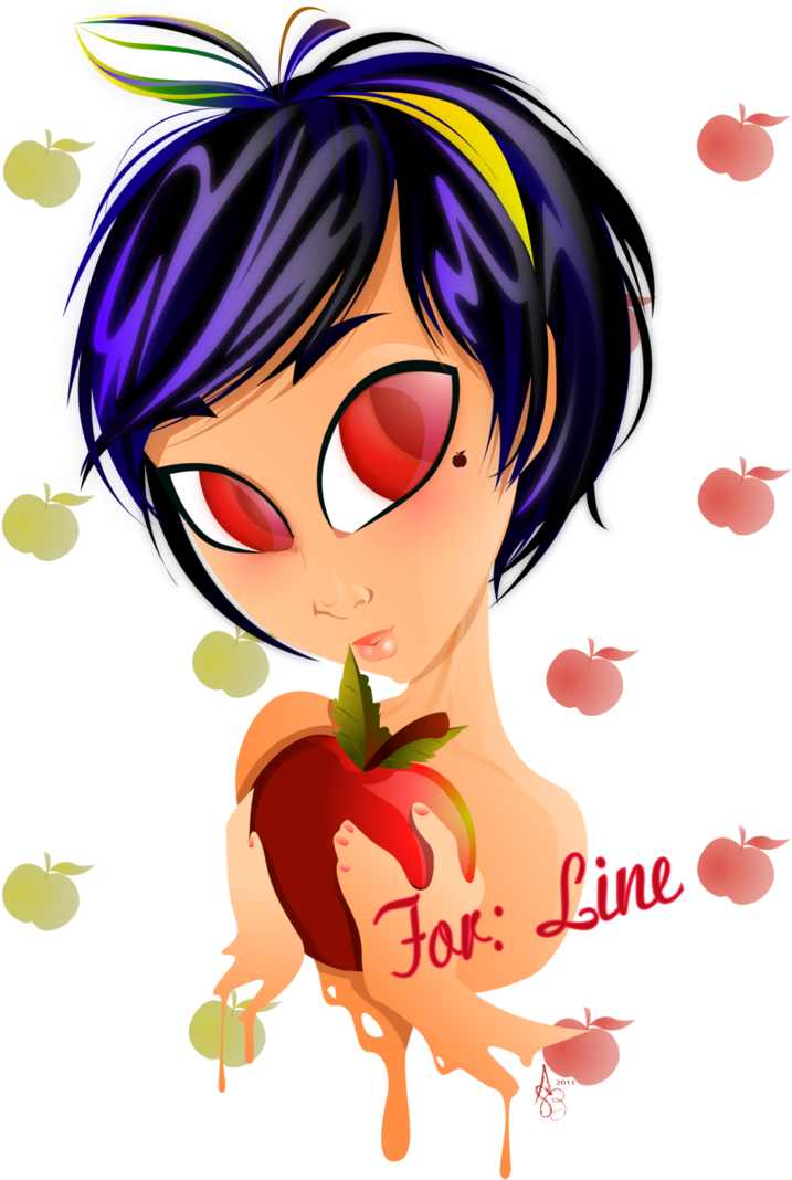Little Miss Apple - Cartoon (719x1112)