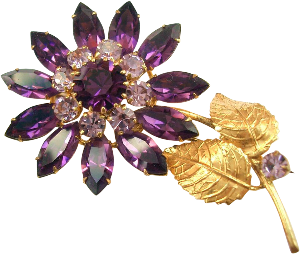 Vintage Jewelry Purple Gold - Stem Cell Gap Junctions (960x960)