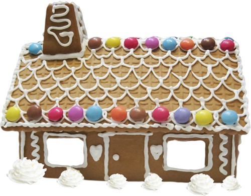 Christmas Cakes Gingerbread House - Gingerbread House (500x390)