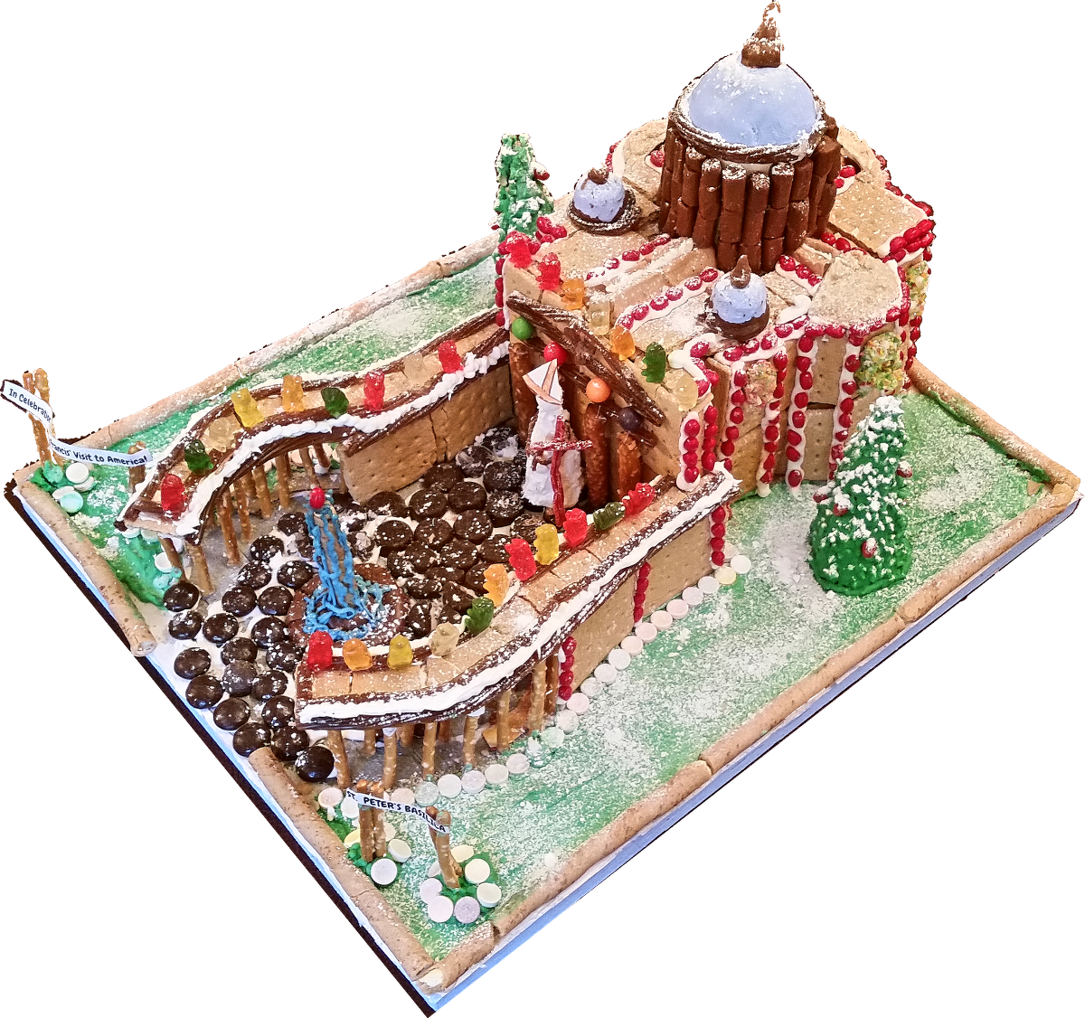 Saint Peters Basilica In Gingerbread Medium - Basilica (1200x1126)