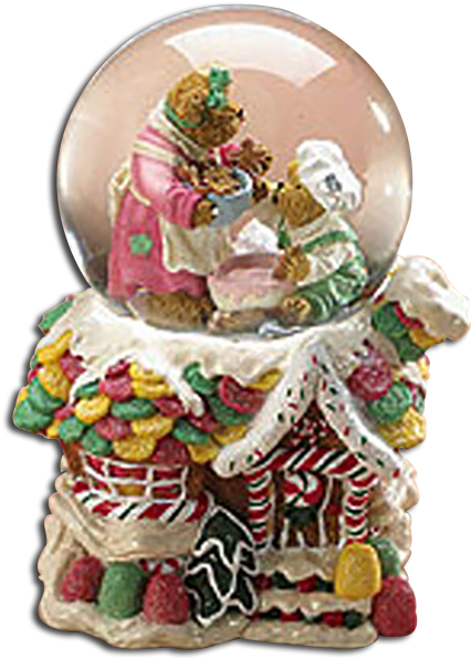 Christmas Musical Snow Globe Boyds Bears Collection - Confectionery (443x606)