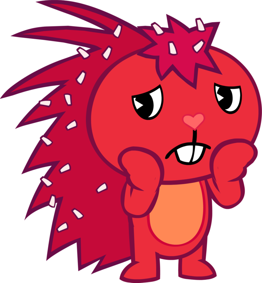 Red Dandruff Porcupine By Nemaohtf - Happy Tree Friends (860x929)