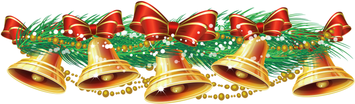 Christmas Day Service - Free Christmas Bells Clip Art (720x221)