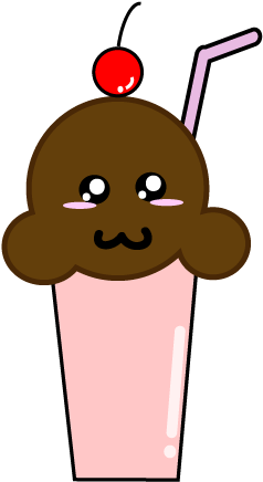 Strawberry Milkshake By Alessaxgillespie - Cartoon Milkshakes (400x500)