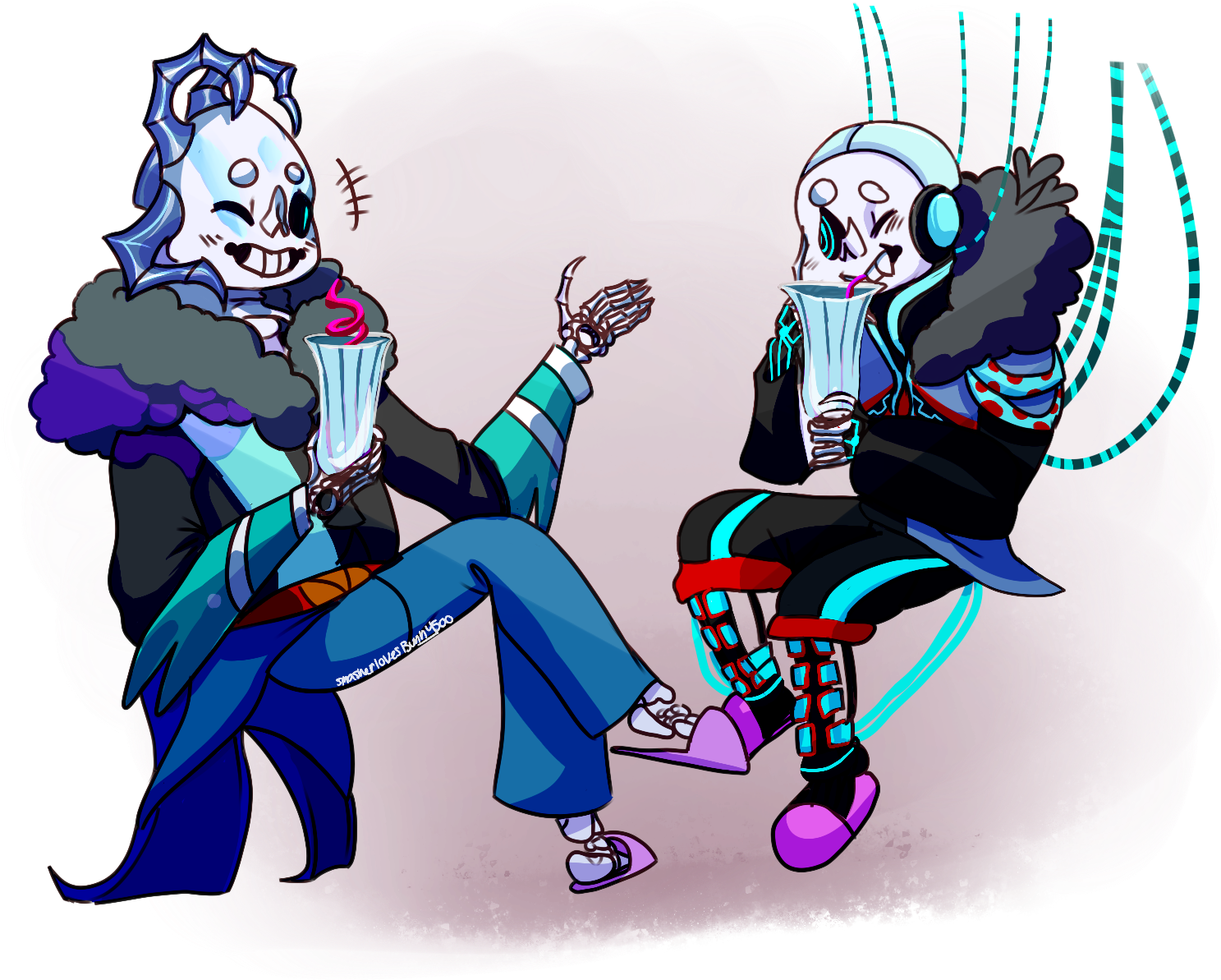 Smasherlovesbunny500 Hey Milkshake [art Trade] By Smasherlovesbunny500 - Art (1600x1236)