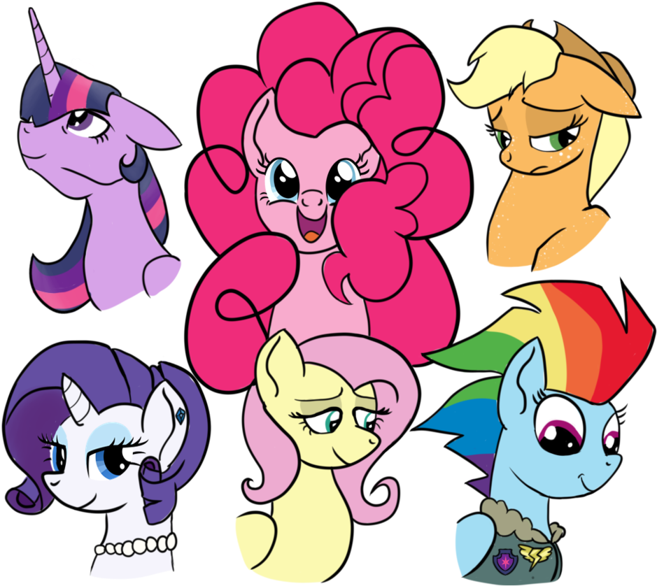 Older Mane 6 By Milkshake-sprinkels - Cartoon (953x838)