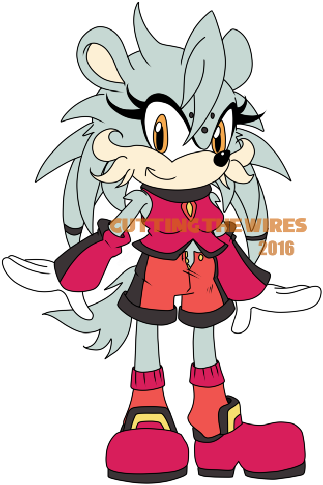 Sonic Adopt Porcupine By Cutting The Wires - Cartoon (750x1064)