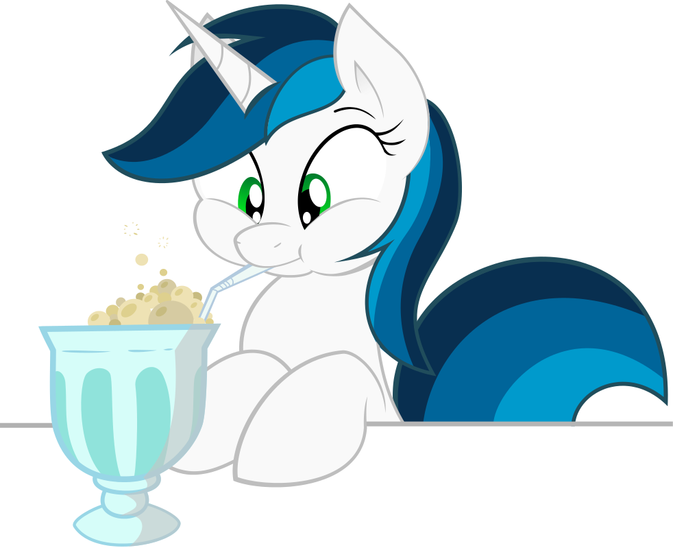 Shade Blowing Bubbles In Milkshake - Portable Network Graphics (982x799)