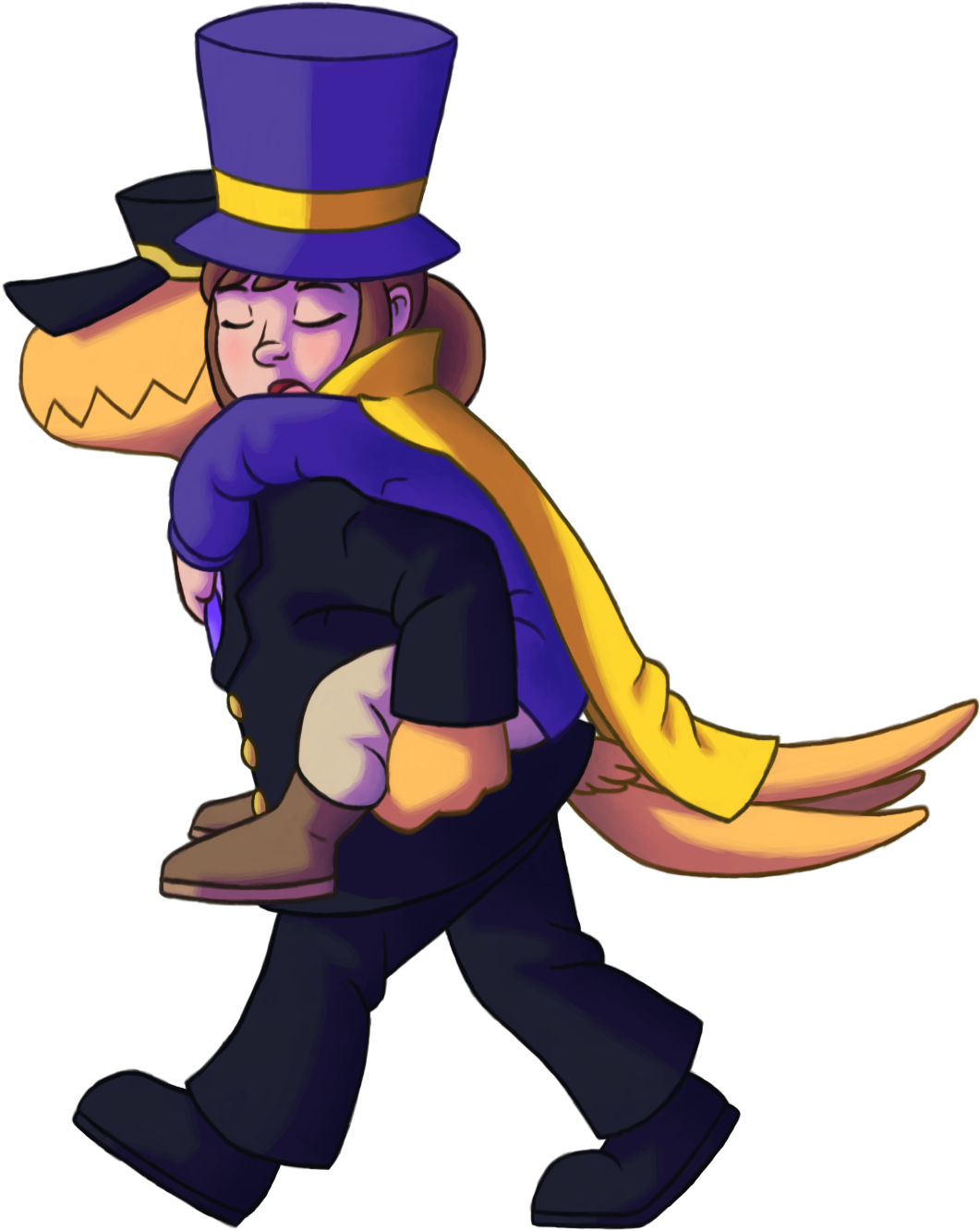 “local Grandpa Bird Carries Sleepy Bean, More At 11 - Drawing (1104x1364)