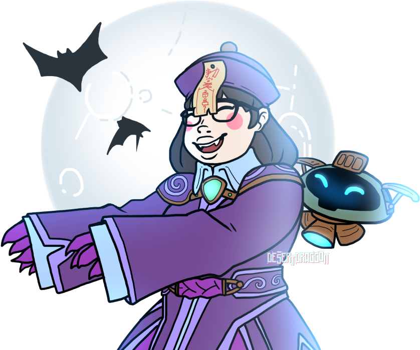 Jiangshi Mei By Desertdraggon - Cartoon (881x743)