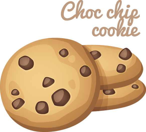 Chocolate Chip Cookie Cartoon Clip Art - Chocolate Chip Cookies Cartoon (582x525)