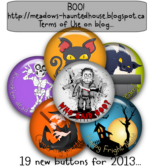 Halloween Buttons 2013 Ready For Download - Lebhaftes Halloween-skelett Mousepads (484x550)