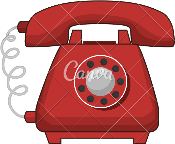 Telephone Vector - Illustration (800x800)