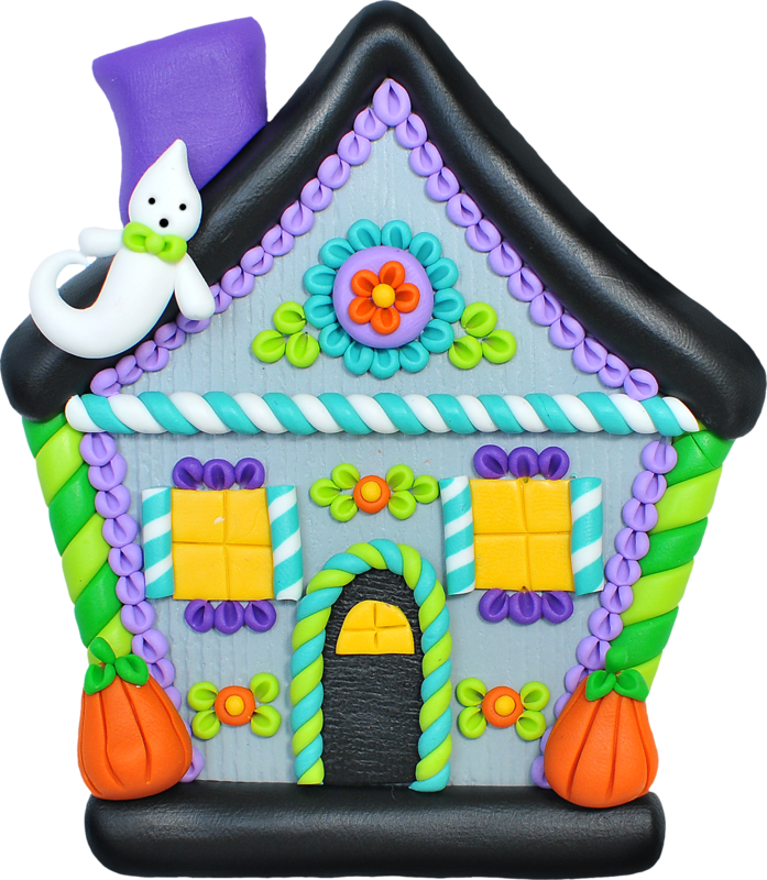Halloween House - Clip Art (697x800)