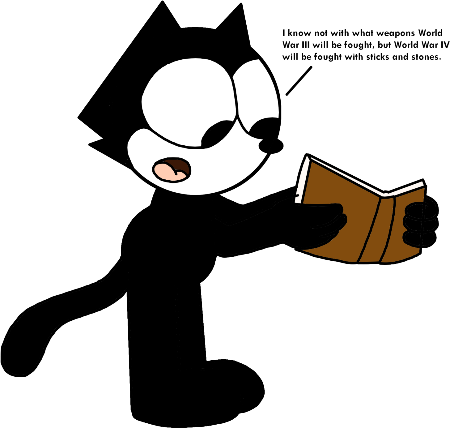 Felix Reading A Quote By Albert Einstein By Marcospower1996 - Felix And Woody (1600x1600)