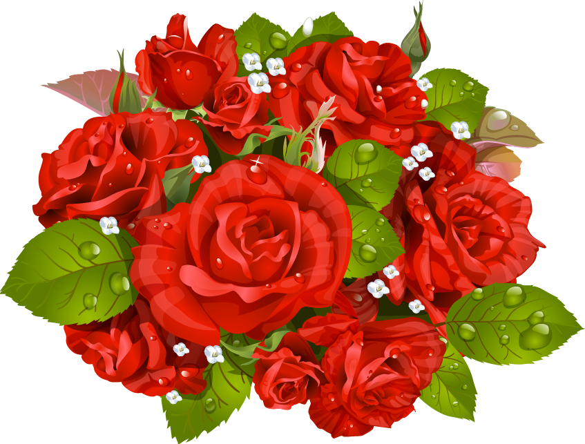 Rose Flower Bouquet Stock Photography Clip Art - Rose Flower Bouquet Stock Photography Clip Art (847x643)