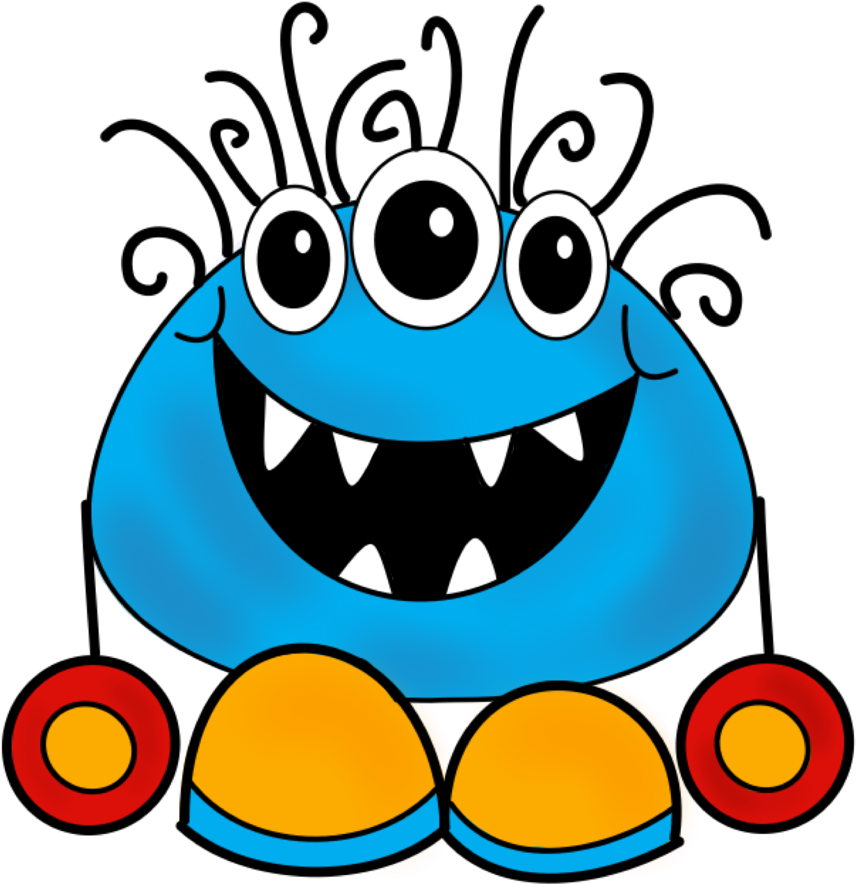 Monster Clip Art Cartoon Free Clipart Images - Clip Art Monster (1288x1334)