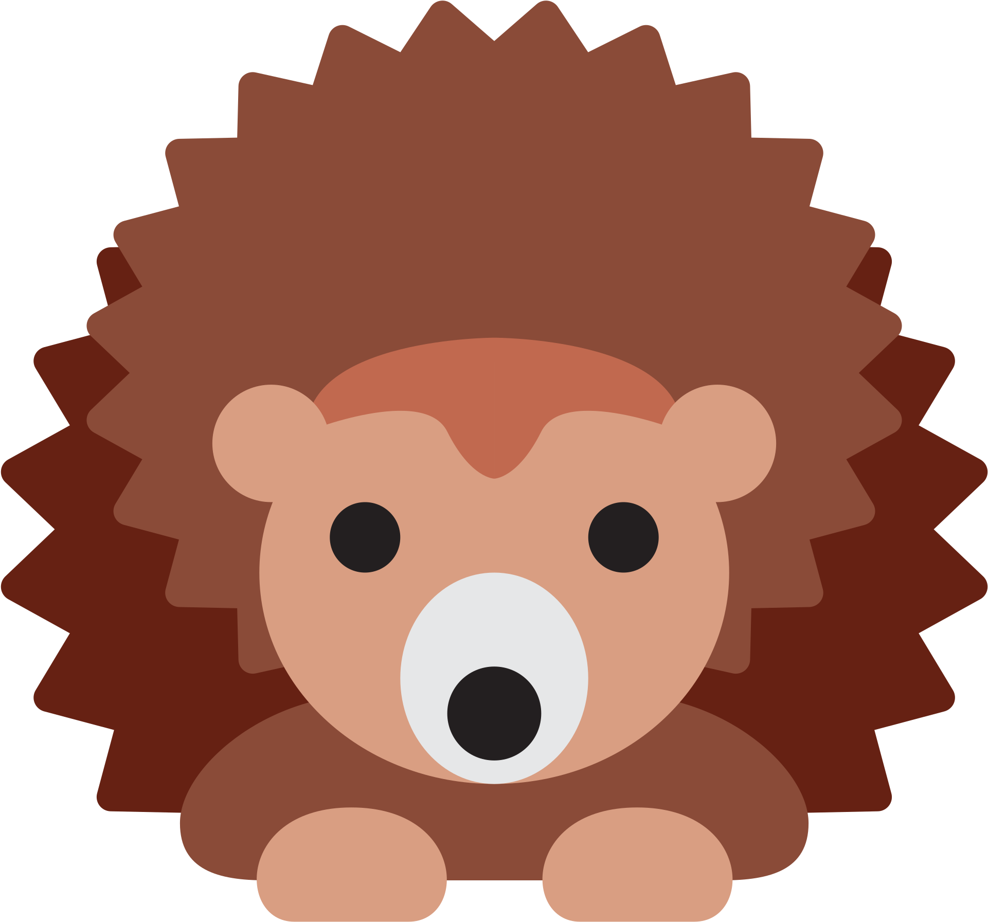 Twitter - Emoji Hérisson (2000x2000)