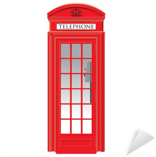 Red Telephone Box - Jak Narysowac Angielska Budke Telefoniczna (400x400)