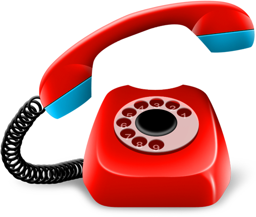 Red Telephone Clip Art Free Vector In Open Office Drawing - Landline Phone Logo Png (512x512)