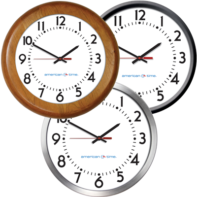 Battery Wall Clocks - Clock American Time (400x400)