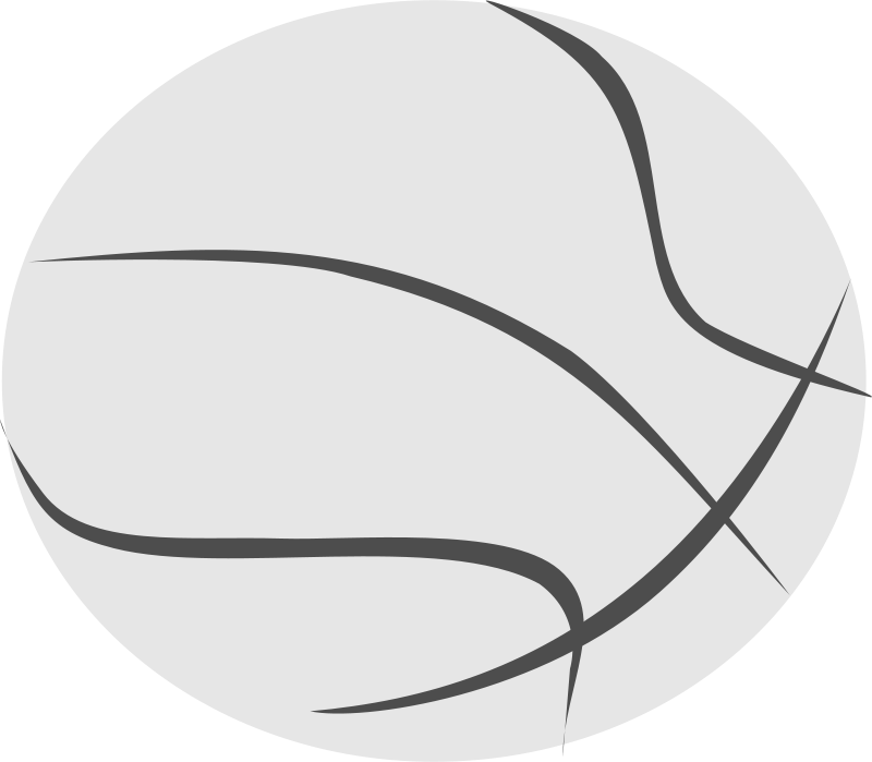 Basket Clipart Bola - Basketball Logo White Png (1280x1118)