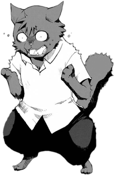 Kousaka Cat Human - Human Cat Png (418x619)