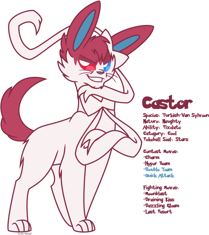 Castor The Sylveon By Faith-wolff - Sylveon Nicknames (749x825)