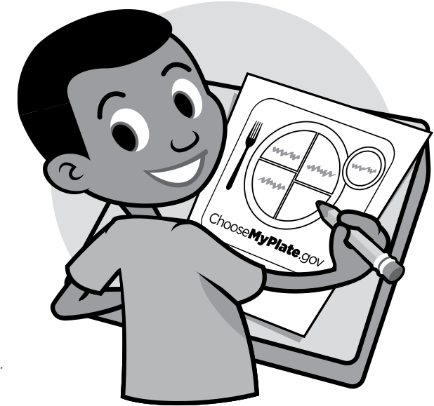 Briefly Review The Five Food Groups - Cartoon (672x655)