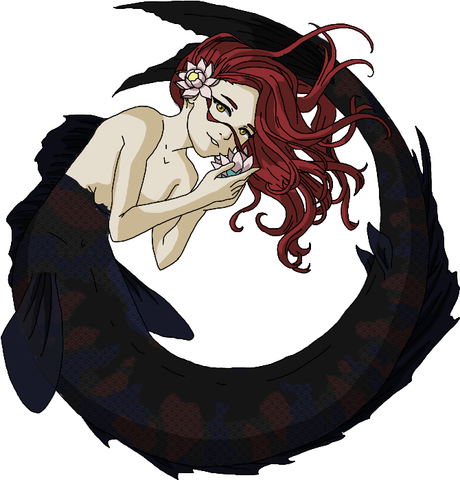 #mermaid #oc #koi - Illustration (686x781)