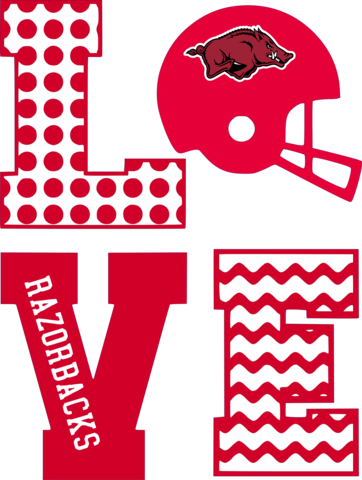 Arkansas Razorbacks Love - Bsi Products 96142 Arkansas Razorbacks- 2-sided 28 (362x480)