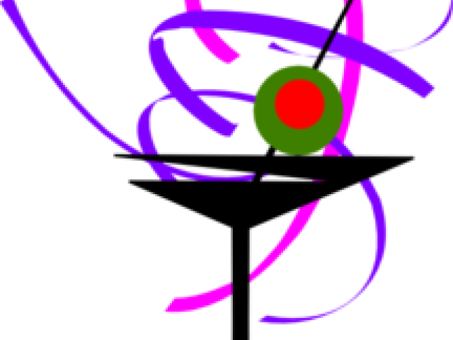 Martini Clipart Purple Cocktail - Cocktail Glass (640x480)