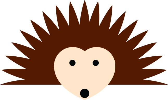 Hedgehog Icon - Zig Zag Circle Vector (645x383)