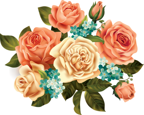 Soloveika Альбом «клипарт / Рамочки - Vintage Flower Art Png (500x398)