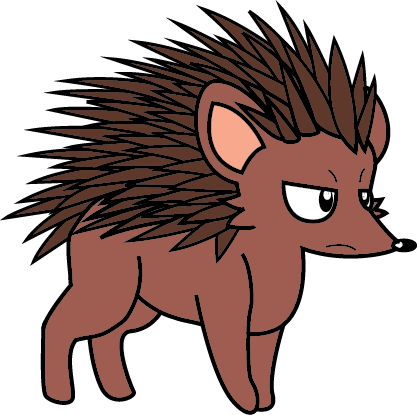 Hanz The Hedgehog - Cartoon (417x415)