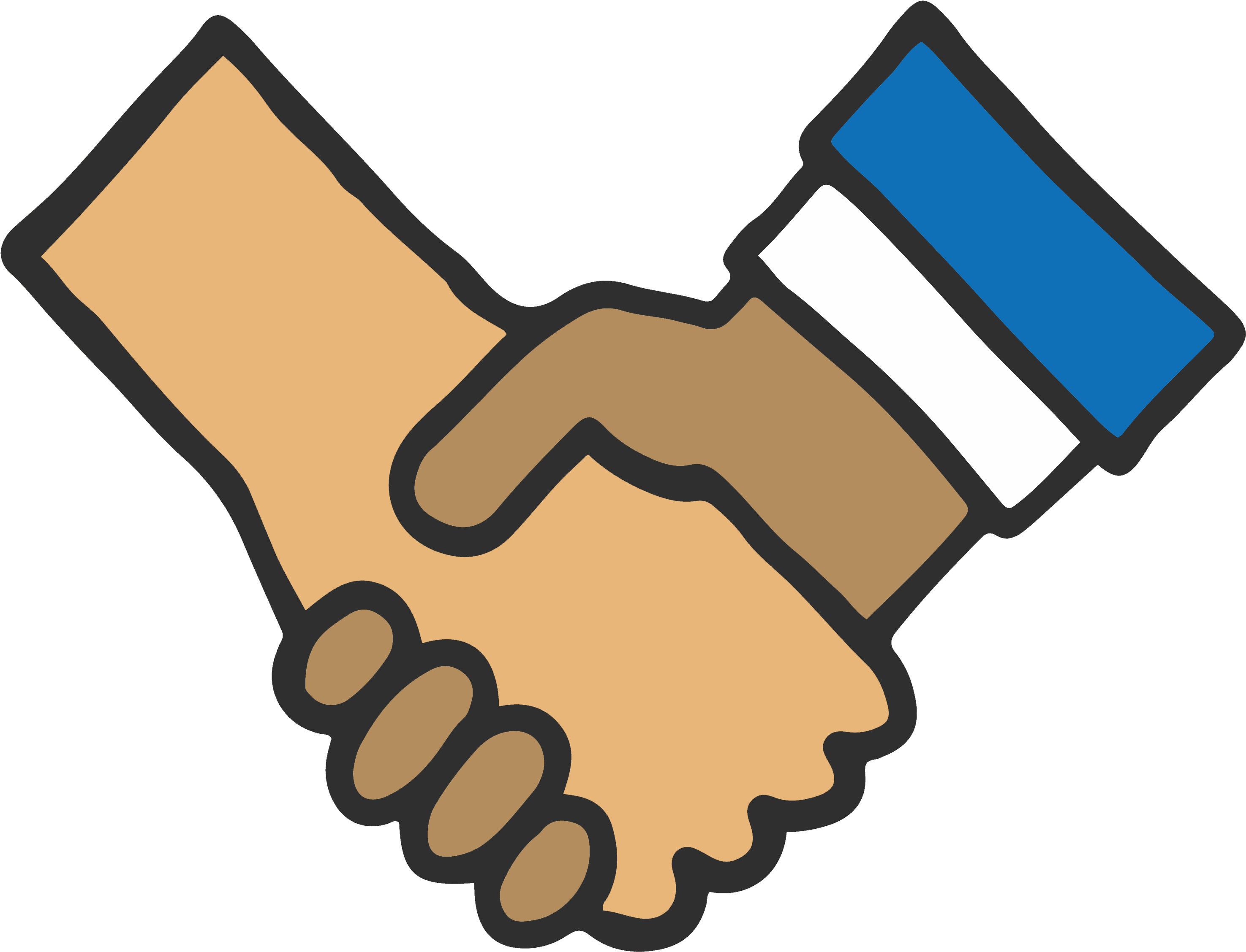 Wishes - Holding Hands Heart Logo (3304x2737)