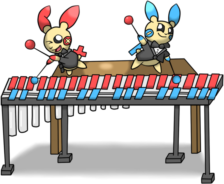 Dynamic Duo On The Xylophone By Music229luv - Xylophone (998x800)