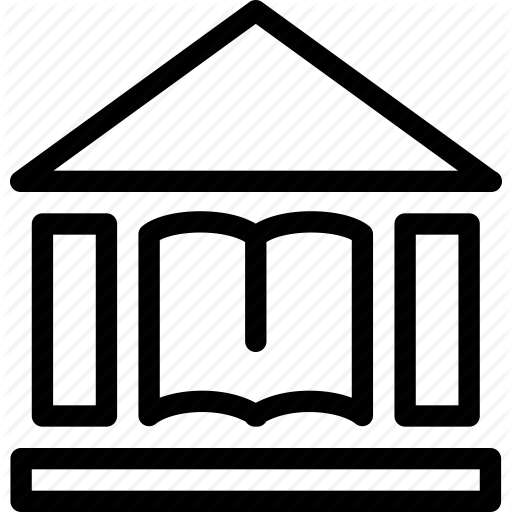 Library Icon Black And White - Library Icon Black And White (512x512)