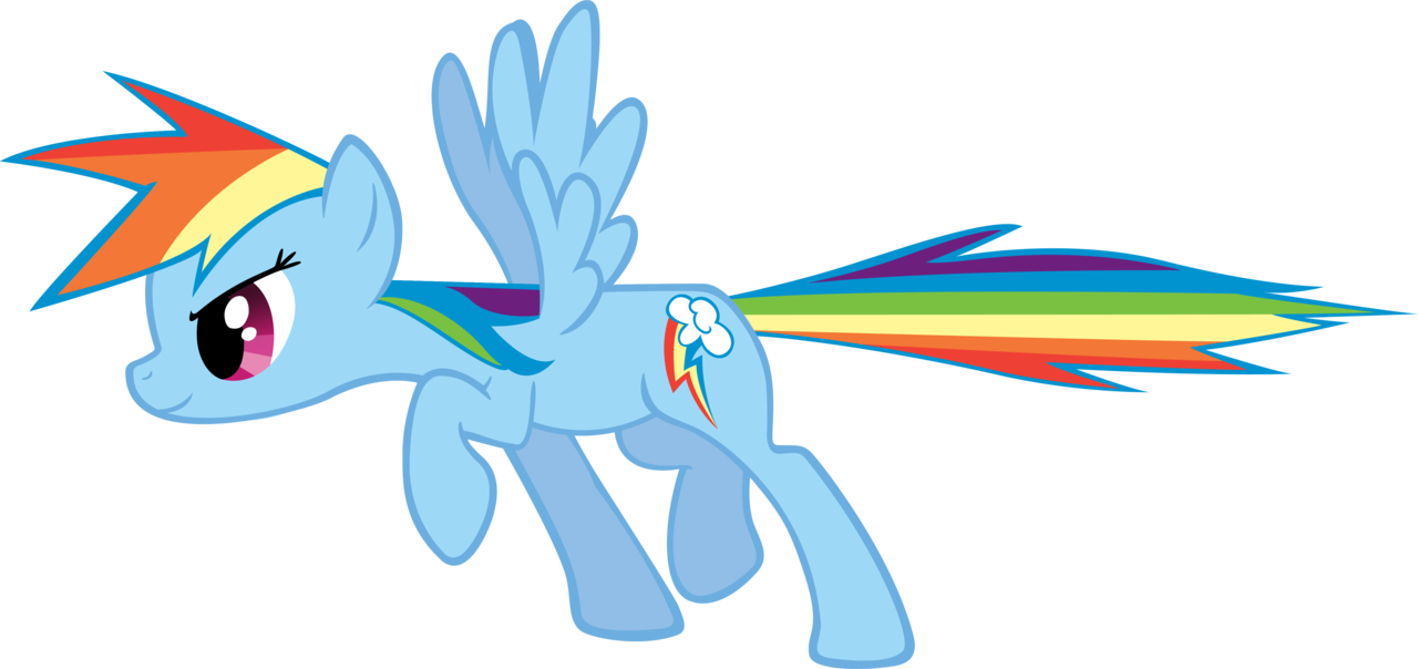 Rainbow Dash On Point By Moongazeponies - Rainbow Dash (1280x604)