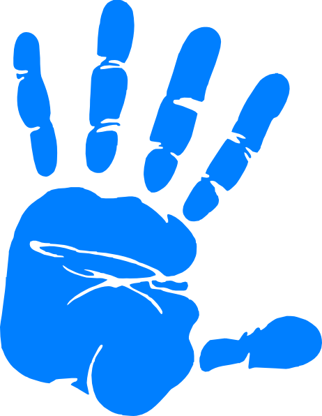 Light Blue Hand Print (462x596)