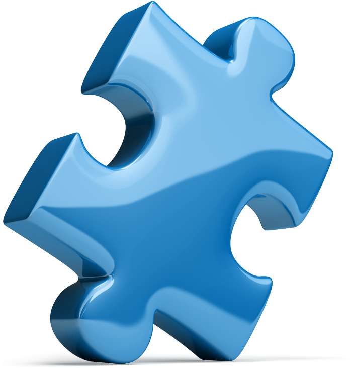 Generous Clipart - Blue Jigsaw Puzzle Piece (980x732)