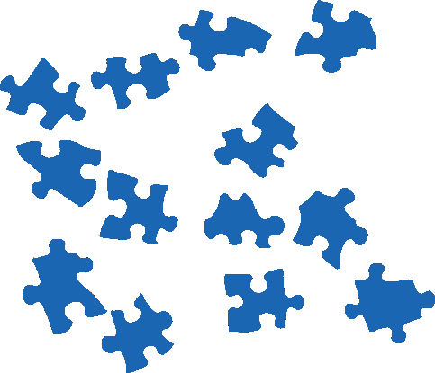 Free Clipart Jigsaw Puzzle Pieces - Different Kinds Of Puzzle Pieces (483x415)
